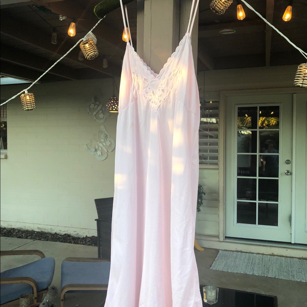 50’s/60’s Vintage petal pink slip xs/s